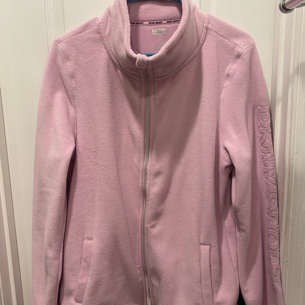 DKNY Sport Blush Pink Fleece Jacket